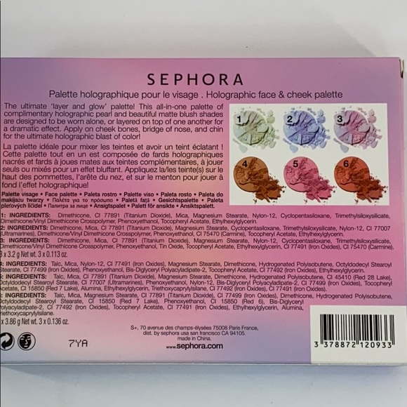 Sephora Holographic Face & Cheek Palette, New - Picture 6 of 7